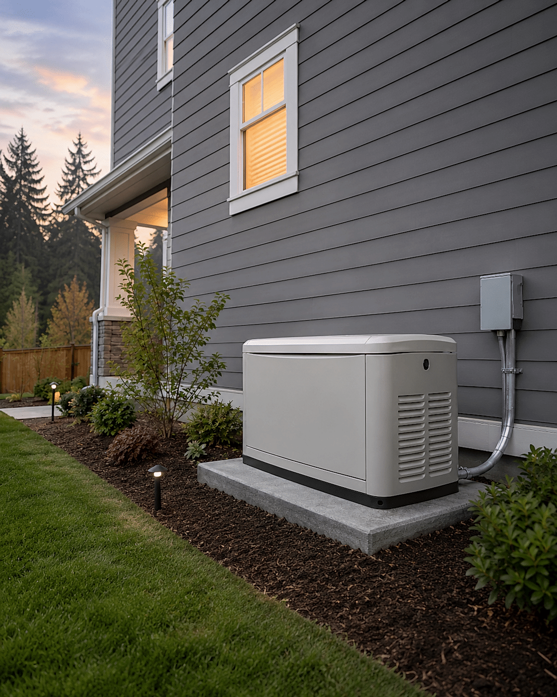 generator-installation-service-mount-vernon-wa Standby generator installation beside a home in Mount Vernon, WA.